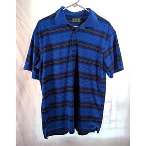 Ben Hogan Golf Performance striped multicolor man's M polo preowned